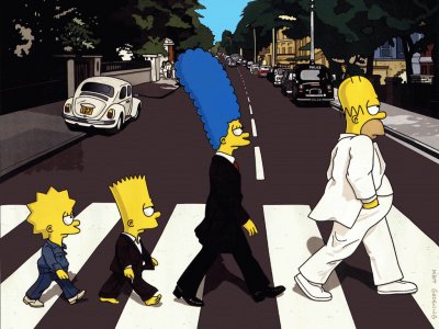 Simpsons Beatles jigsaw puzzle