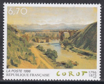  "Le pont de Narni  " de J-B. Corot