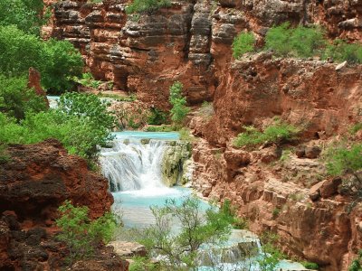 Upper-Beaver-Falls-from-trail-Grand-Canyon jigsaw puzzle