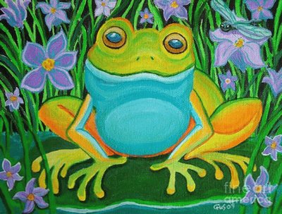 פאזל של Frog on a Lily pad