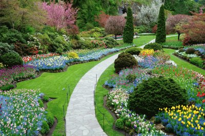 פאזל של Colorful Garden Walkway