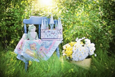 Child 's Castle and Daisies