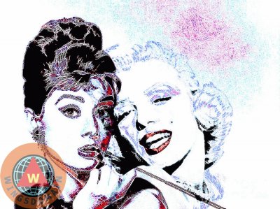 פאזל של Hepburn and Monroe