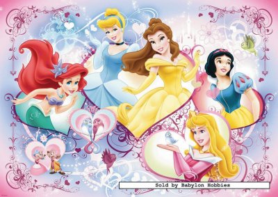 Ariel Cinderella Belle Aurora SnowWhite jigsaw puzzle