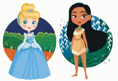 פאזל של Cinderella Pocahontas