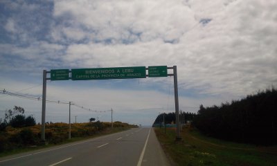 carretera hacia lebu