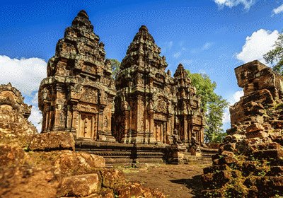 The Temple of Banteay Srei, Siem Reap, Cambodia jigsaw puzzle