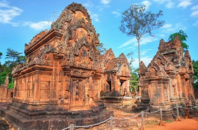 פאזל של The Temple of Banteay Srei, Siem Reap, Cambodia