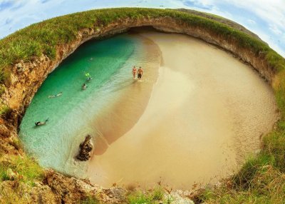 Playa Escondida Islas Marietas, Nayarit, MÃ©x. jigsaw puzzle