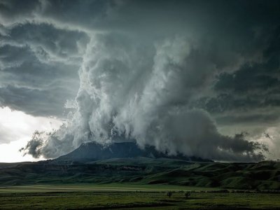 פאזל של Nube Enorme Sobre la Sierra