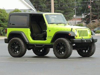 Green Jeep jigsaw puzzle