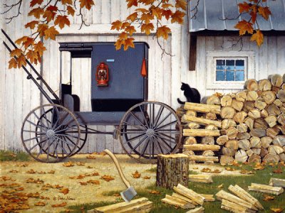 Amish Autumn jigsaw puzzle