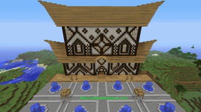 פאזל של Minecraft Japanse temple