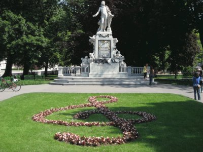 Mozart Statue, Vienna, Austria jigsaw puzzle