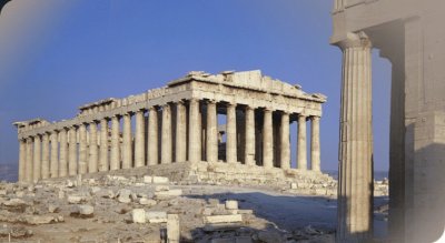 Acropolis Museum View of Parthenon, Greece