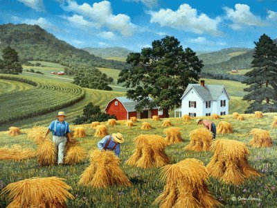 Hilltop Harvest jigsaw puzzle