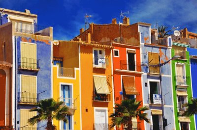 פאזל של colorful buildings