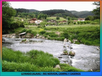 LUYANDO (ALAVA) - RIO NERVION, CAMPAS Y CASERIOS jigsaw puzzle