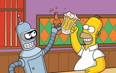 Homero y Bender