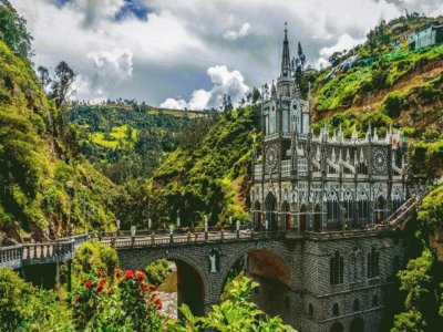 פאזל של Santuario Las Lajas - Colombia