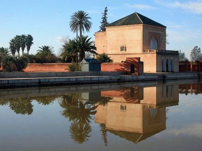 Jardines de la Menara - Marruecos jigsaw puzzle