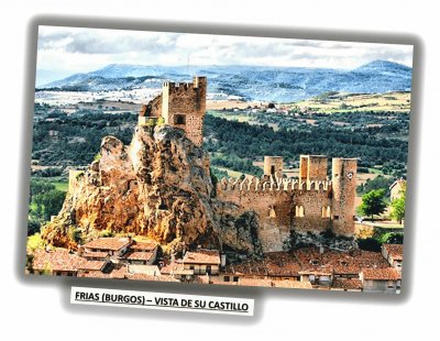 FRIAS (BURGOS) - VISTA DE SU CASTILLO jigsaw puzzle