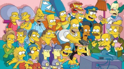 Los Simpson viendo la tele