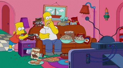 Homero botaneando jigsaw puzzle