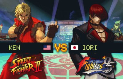 פאזל של street vs kof