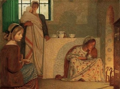 Frederick Cayley Robinson -A Winter 's Evening jigsaw puzzle