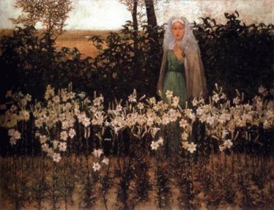 George Hitchcock Annunciation Lilies