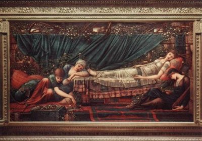 Sir Edward Burne-Jones-Bower Rose