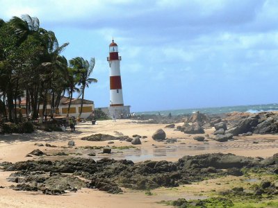 Farol de praia de ItapuÃ¡. Salvador de bahia jigsaw puzzle