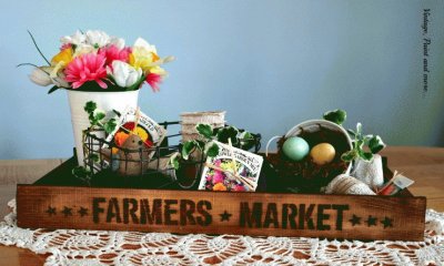 Vintage Pallet Tray-Craft Art