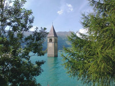 Reschensee (westliches SÃ¼dtirol) jigsaw puzzle