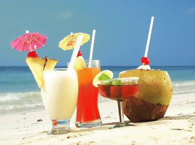cocktail en la playa