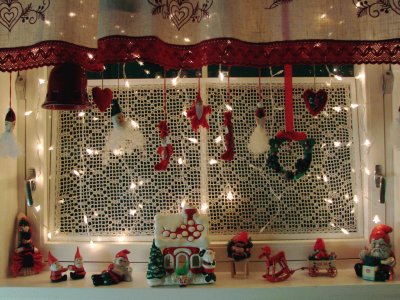 Christmas Kitchen Window