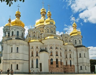 Side View of Kiev Pechersk Lavra