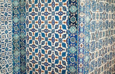 Tiles on Mosque walls