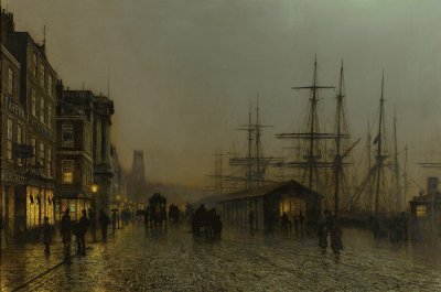 John Atkinson Grimshaw-Glasgow Saturday Night