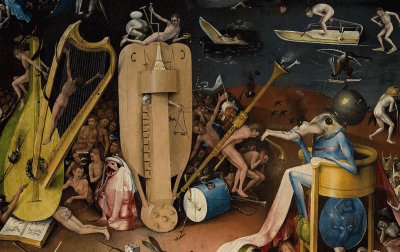 Hieronymus Bosch,Garden of Earthly Delights Detail