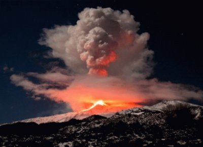 Volcano in Mt Etna