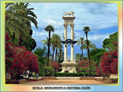 SEVILLA - MONUMENTO A CRISTÃ“BAL COLÃ“N