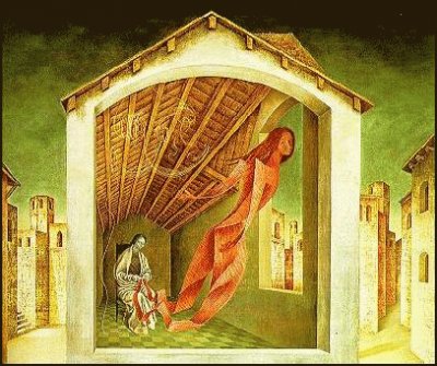 פאזל של Remedios Varo, La Tejedora de Verona (1956)