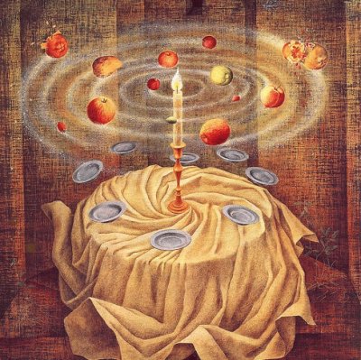 Remedios Varo, Naturaleza Muerta Resucitando (1963