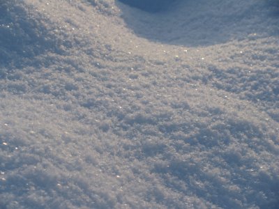 Setting sun on snow, Sweden