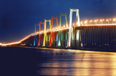 Puente sobre el Lago de Maracaibo. Zulia-Venezuela jigsaw puzzle