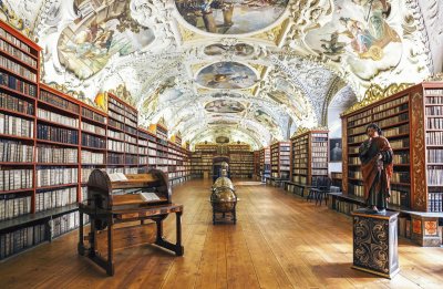 Strahov Library in Prague, Czech Republic