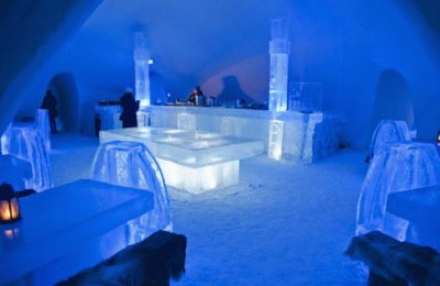 Bar at the Ice Hotel Quebec