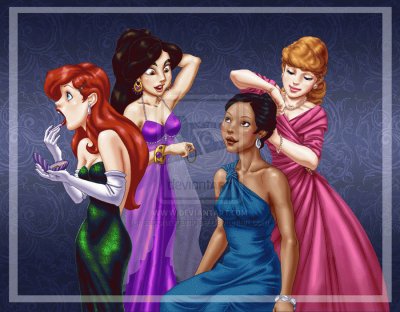 Ariel Jasmine Tiana Cinderella